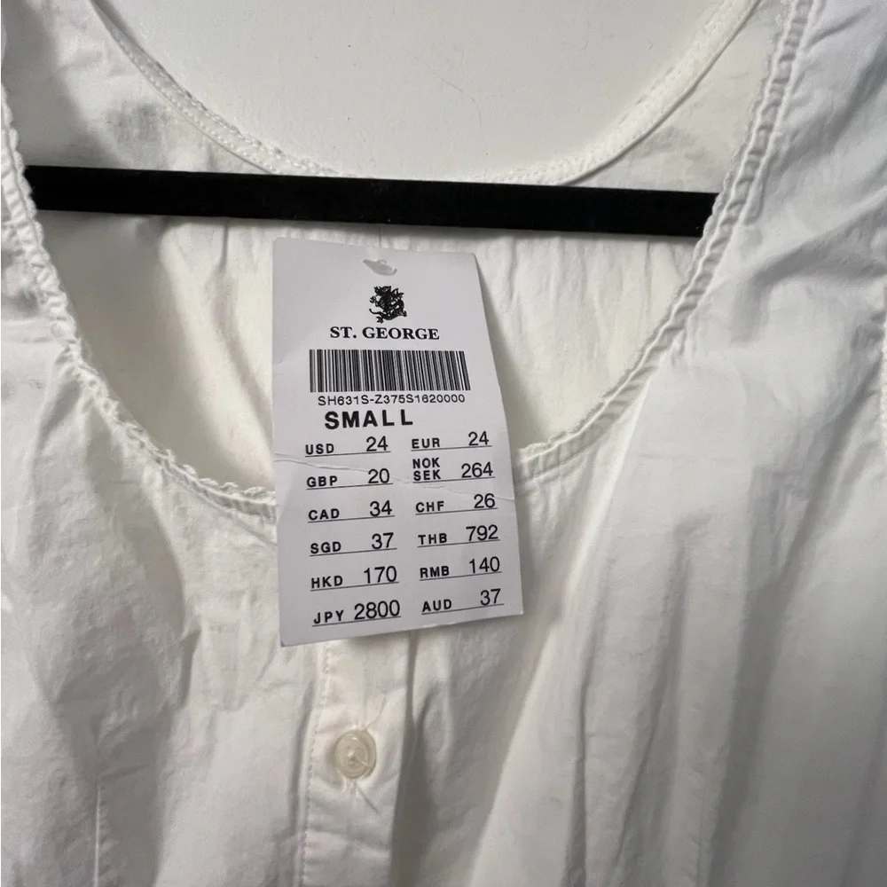 NWT! Zara Cream Puff Sleeve Blouse corset sheer size S